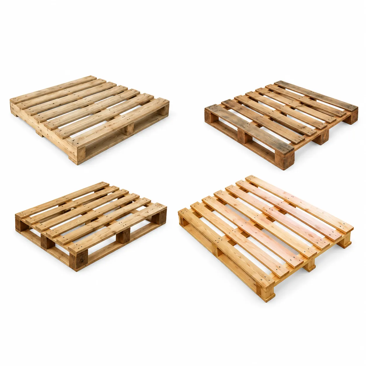 Empat model pallet kayu untuk pemakaian lokal